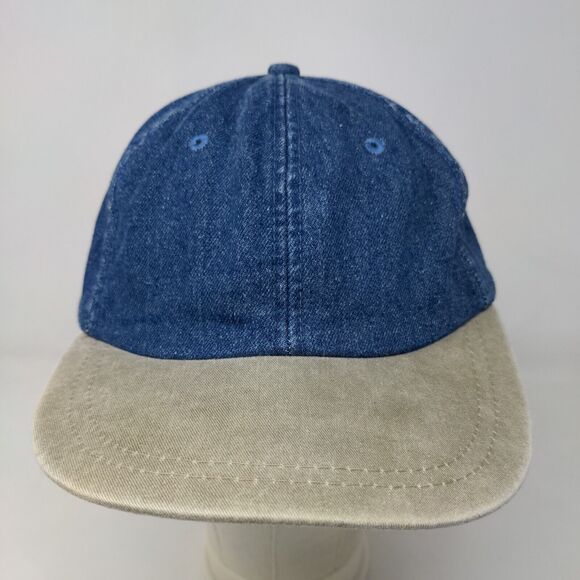 Sportsman Men's Slideback Hat Blue Size OSFA Blank Denim 100% Cotton - Picture 2 of 7